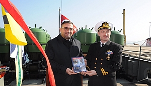 KARABİGA'DA, NUSRET MAYIN GEMİSİ ZİYARETE AÇILDI