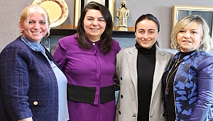 TOBB ÇANAKKALE KADIN GİRİŞİMCİLER KURULUNDAN JÜLİDE İSKENDEROĞLU'NA ZİYARET