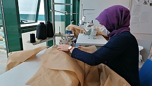 BİGA BELEDİYESİ MASKE VE KORUYUCU KIYAFET ÜRETİYOR