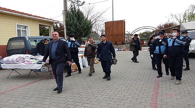 PAZAR YERİNDE KORONA ÖNLEMLERİ