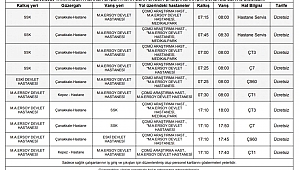 SAĞLIK ÇALIŞANLARINA ÜCRETSİZ SERVİS