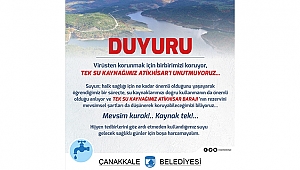 TEK SU KAYNAĞIMIZ ATİKHİSAR'I UNUTMUYORUZ!..