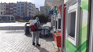 BANKAMATİKLER DÜZENLİ OLARAK DEZENFEKTE EDİLİYOR