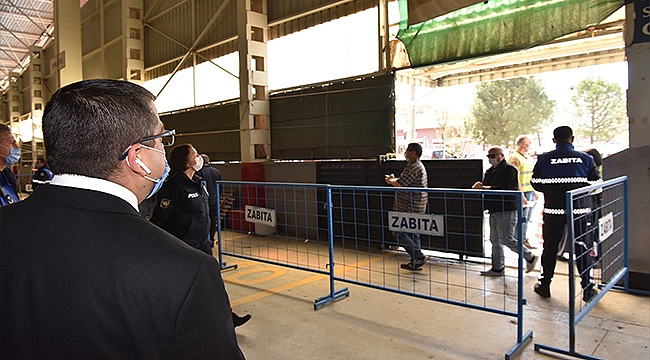 BAŞKAN ALINAN ÖNLEMLERİ YERİNDE İNCELEDİ