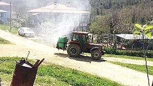 BİGA'DA KÖYLER DEZENFEKTE EDİLİYOR