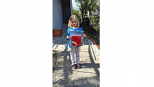 BOYAMA KİTAPLARI VE TÜRK BAYRAKLARI ÇOCUKLARIMIZLA BULUŞUYOR