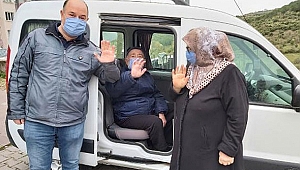 ÇAN'DA KORONAYI YENEN 3 KUŞAK AİLE ALKIŞLARLA TABURCU EDİLDİ