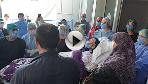 ÇAN'DA YATAN 92 YAŞINDAKİ HASTA KORONAVİRÜSÜ YENDİ