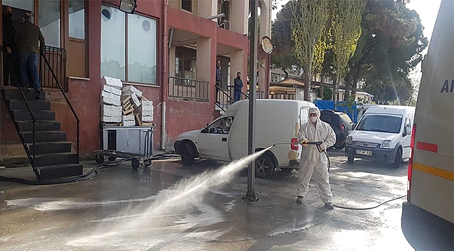 DEZENFEKSİYON ÇALIŞMALARI HIZ KESMEDEN DEVAM EDİYOR