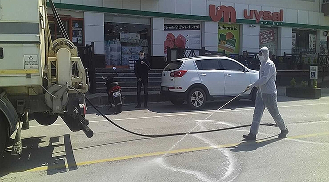 DEZENFEKSİYON ÇALIŞMALARI TÜM HIZIYLA SÜRÜYOR