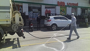 DEZENFEKSİYON ÇALIŞMALARI TÜM HIZIYLA SÜRÜYOR