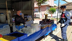 JANDARMA PAZAR DENETİMİ YAPTI