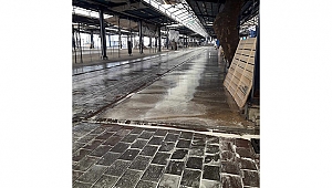 KAPALI PAZAR YERİ DEZENFEKTE EDİLDİ