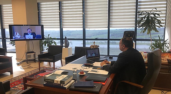 SEMİZOĞLU, TOBB BAŞKANI RİFAT HİSARCIKLIOĞLU İLE GÖRÜŞTÜ