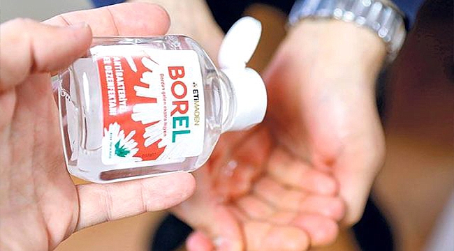TÜRKİYE'NİN ÜRETTİĞİ BOR KATKILI DEZENFEKTAN BOREL YARIN SATIŞA ÇIKACAK