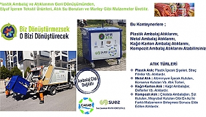 AMBALAJ ATIKLARI İÇİN MAVİ KONTEYNERLER KULLANILIYOR, ÇEVREYE VE EKONOMİYE KATKI SAĞLANIYOR