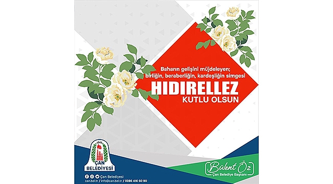 BEREKET VE BOLLUĞUN İFADESİ HIDIRELLEZ KUTLU OLSUN"