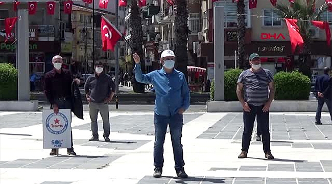 SOSYAL MESAFELİ 1 MAYIS TÖRENİ