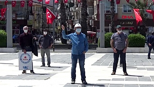 SOSYAL MESAFELİ 1 MAYIS TÖRENİ