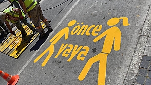 YOL ÇİZGİLERİ YENİLENİYOR