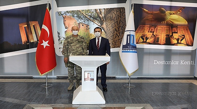 2'NCİ KOLORDU KOMUTANI KORGENERAL ZEKAİ AKSAKALLI, VALİ İLHAMİ AKTAŞ'I ZİYARET ETTİ