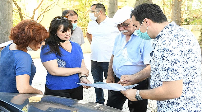 BAŞKAN GÖKHAN GÜZELYALI VE DARDANOS'TA İNCELEMELERDE BULUNDU