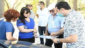 BAŞKAN GÖKHAN GÜZELYALI VE DARDANOS'TA İNCELEMELERDE BULUNDU