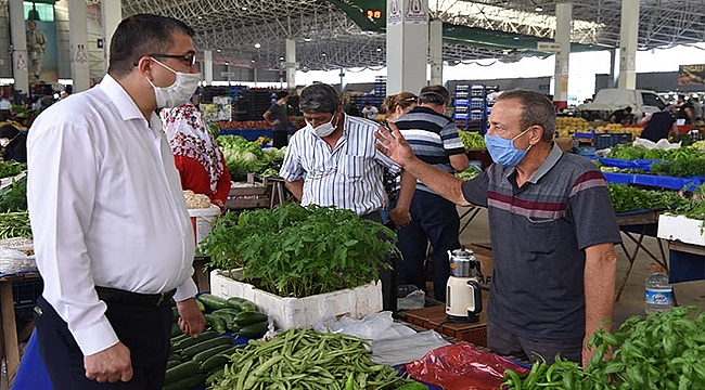 BAŞKAN ÖZ PAZAR YERİNİ ZİYARET ETTİ