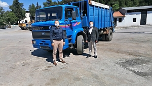 BAYRAMİÇ BELEDİYESİ'NE KARDEŞİNDEN ARAÇ DESTEĞİ