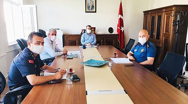 ÇAN'DA LİSELERE GEÇİŞ SINAVI GÜVENLİK TEDBİRLERİ TOPLANTISI YAPILDI