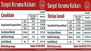 ÇANAKKALE'MİZE 92 MİLYON TL DESTEK SAĞLANDI