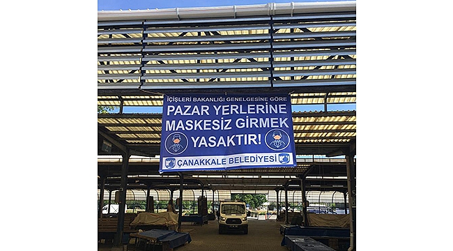 CUMA PAZARINA GİDERKEN MASKENİZİ UNUTMAYIN!