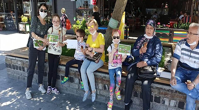 KAZDAĞLARI TEMALI RESİM YARIŞMASININ KARTPOSTALLARI MİNİKLERLE BULUŞTU