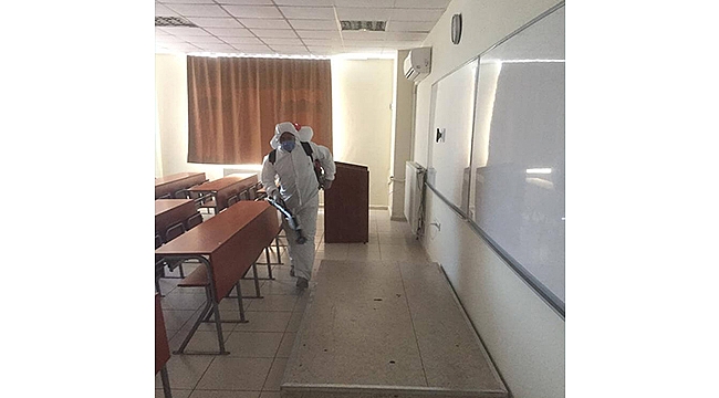 LGS ÖNCESİNDE TÜM SINAV ALANLARI DEZENFEKTE EDİLDİ