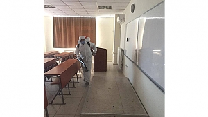 LGS ÖNCESİNDE TÜM SINAV ALANLARI DEZENFEKTE EDİLDİ