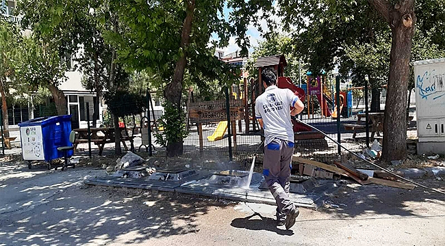 TEMİZLİK ÇALIŞMALARI HAFTA SONU DA HIZ KESMEDİ