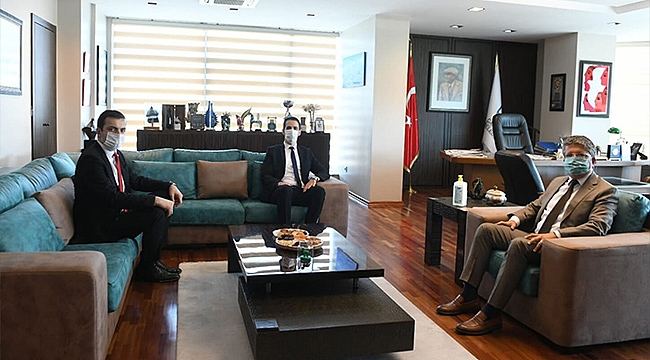 BALIKESİR BASIN İLAN KURUMU MÜDÜRÜ EREN'DEN NEZAKET ZİYARETİ