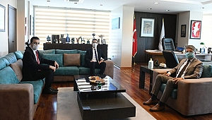 BALIKESİR BASIN İLAN KURUMU MÜDÜRÜ EREN'DEN NEZAKET ZİYARETİ