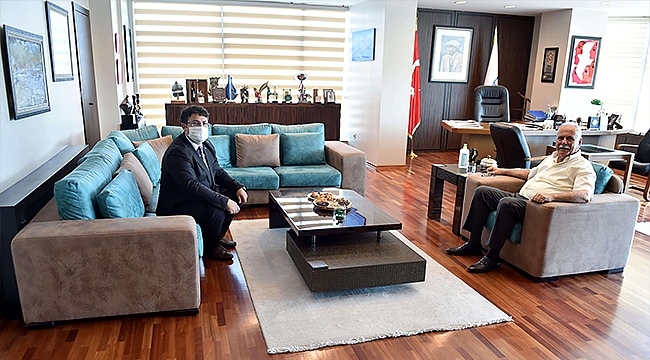 BAŞKAN GÖKHAN KONUKLARINI AĞIRLADI