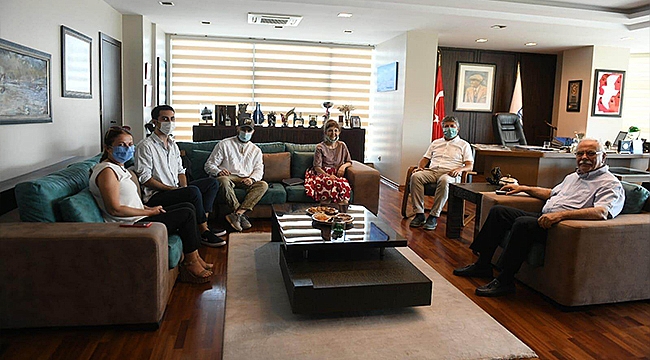 BAŞKAN GÖKHAN KONUKLARINI AĞIRLADI