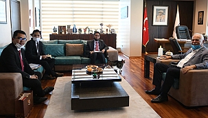 BAŞKAN GÖKHAN KONUKLARINI AĞIRLADI