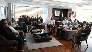 BAŞKAN GÖKHAN KONUKLARINI AĞIRLADI