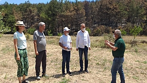 BAŞKANLAR HASAR TESPİTİ YAPTI