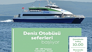 DENİZ OTOBÜSÜ SEFERLERİ BAŞLIYOR!
