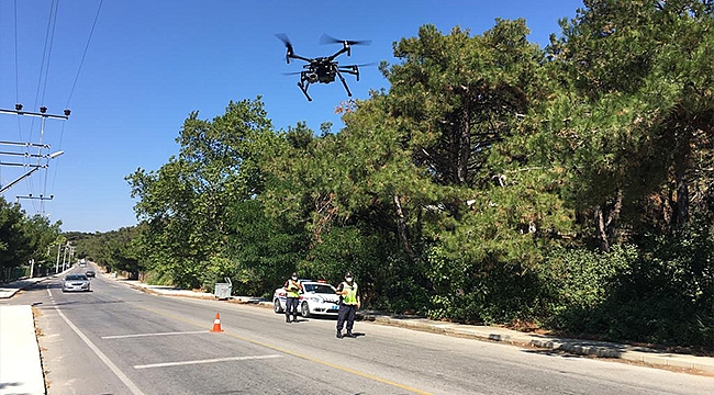 DRONE'LU TRAFİK DENETİMLERİNDE CEZA YAĞDI!