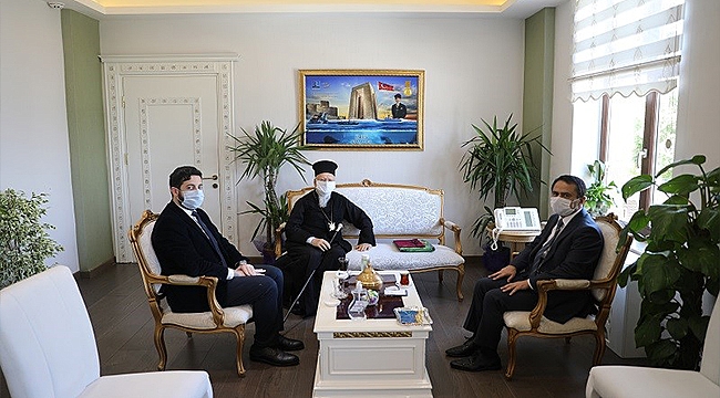 FENER RUM PATRİĞİ BARTHOLOMEOS VALİ AKTAŞ'I ZİYARET ETTİ