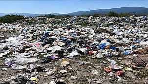 KAZ DAĞLARINDAKİ ÇÖPLÜK ALAN, ÇİLEK TARLALARI VE ÇEVRE İÇİN TEHDİT OLUŞTURUYOR