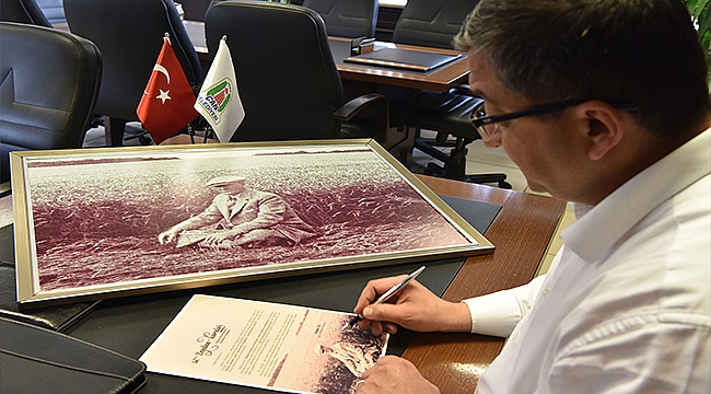 MAKAMI HACZEDİLEN BAŞKANA, ÇANAKKALE'DEN ANLAMLI FOTOĞRAF 