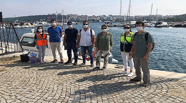 SAHİL KESİMLERİNDEN NUMUNELER ALINDI