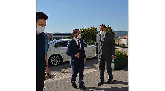 VALİ AKTAŞ ÇTSO BAŞKANI SELÇUK SEMİZOĞLU'NU ZİYARET ETTİ